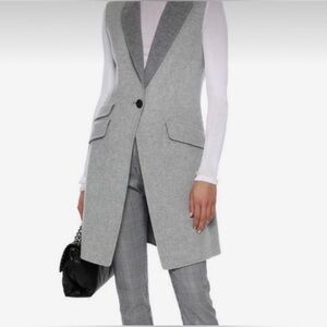Rag & Bone Gray Sleeveless Vest size 10